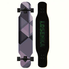 Starry Night Print Small Longboard Skateboard For Beginner