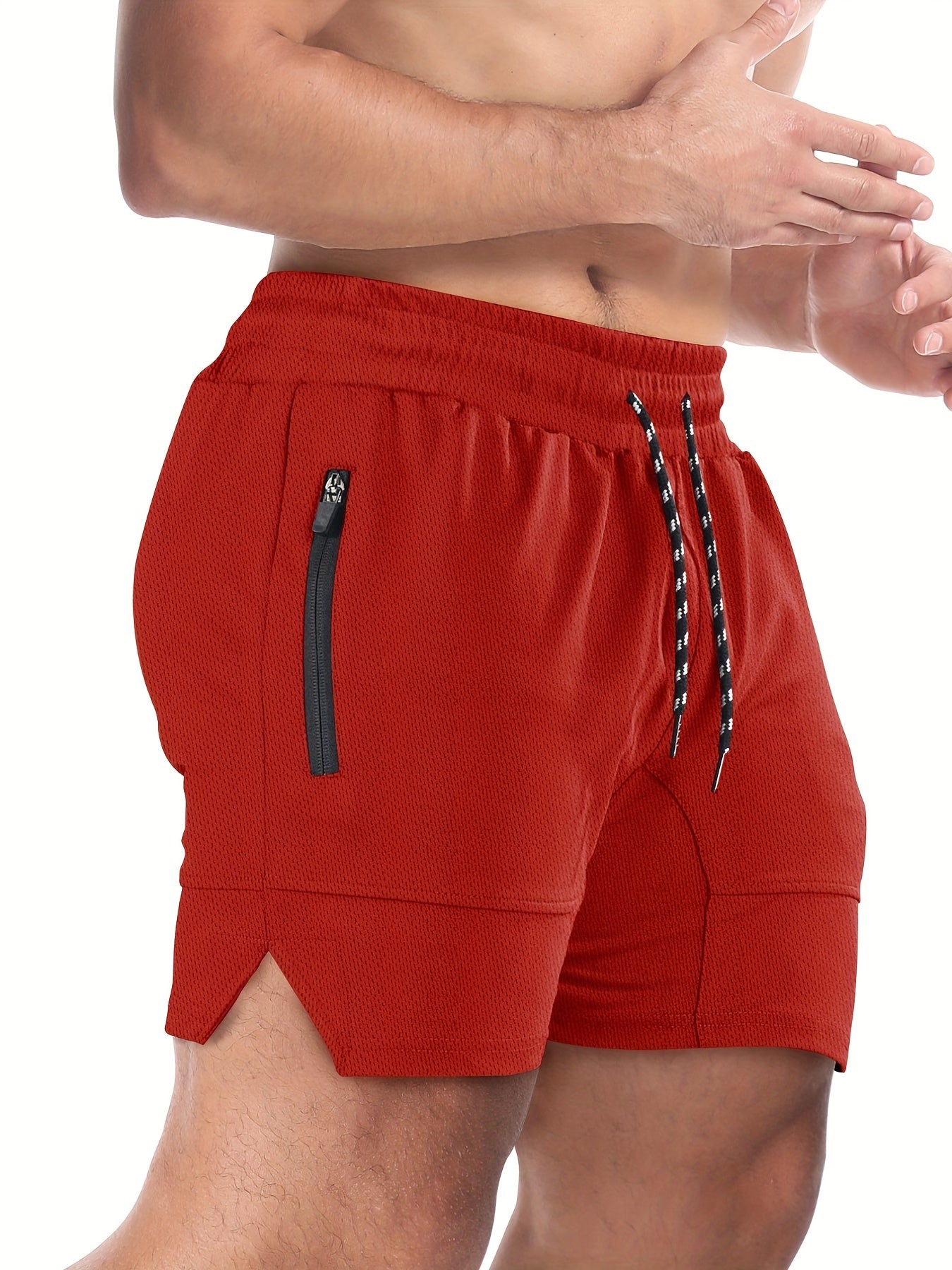Men's Quick Dry Comfy Shorts with Zipper Pockets