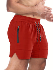 Men's Quick Dry Comfy Shorts with Zipper Pockets