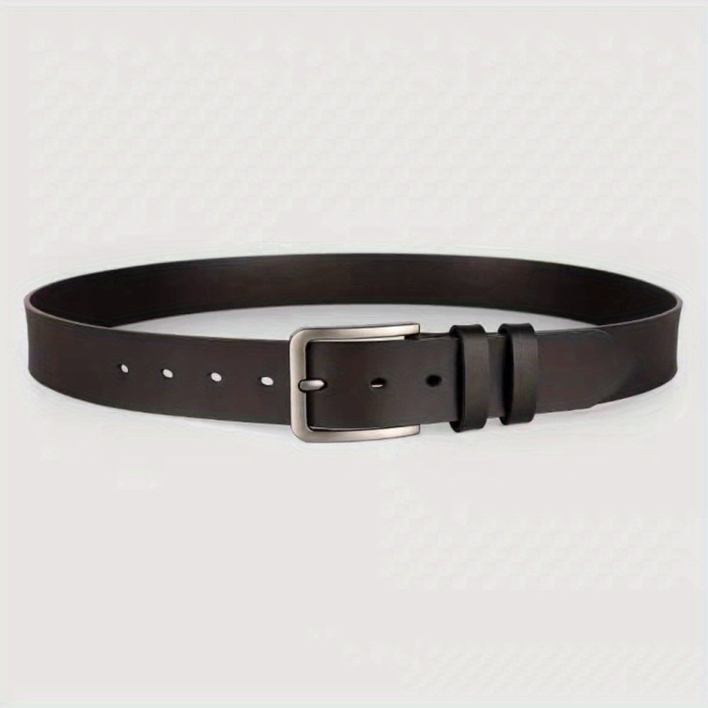PU Leather Buckle Vintage Belt Men's Antique Jeans Casual Middle aged Joker Belt