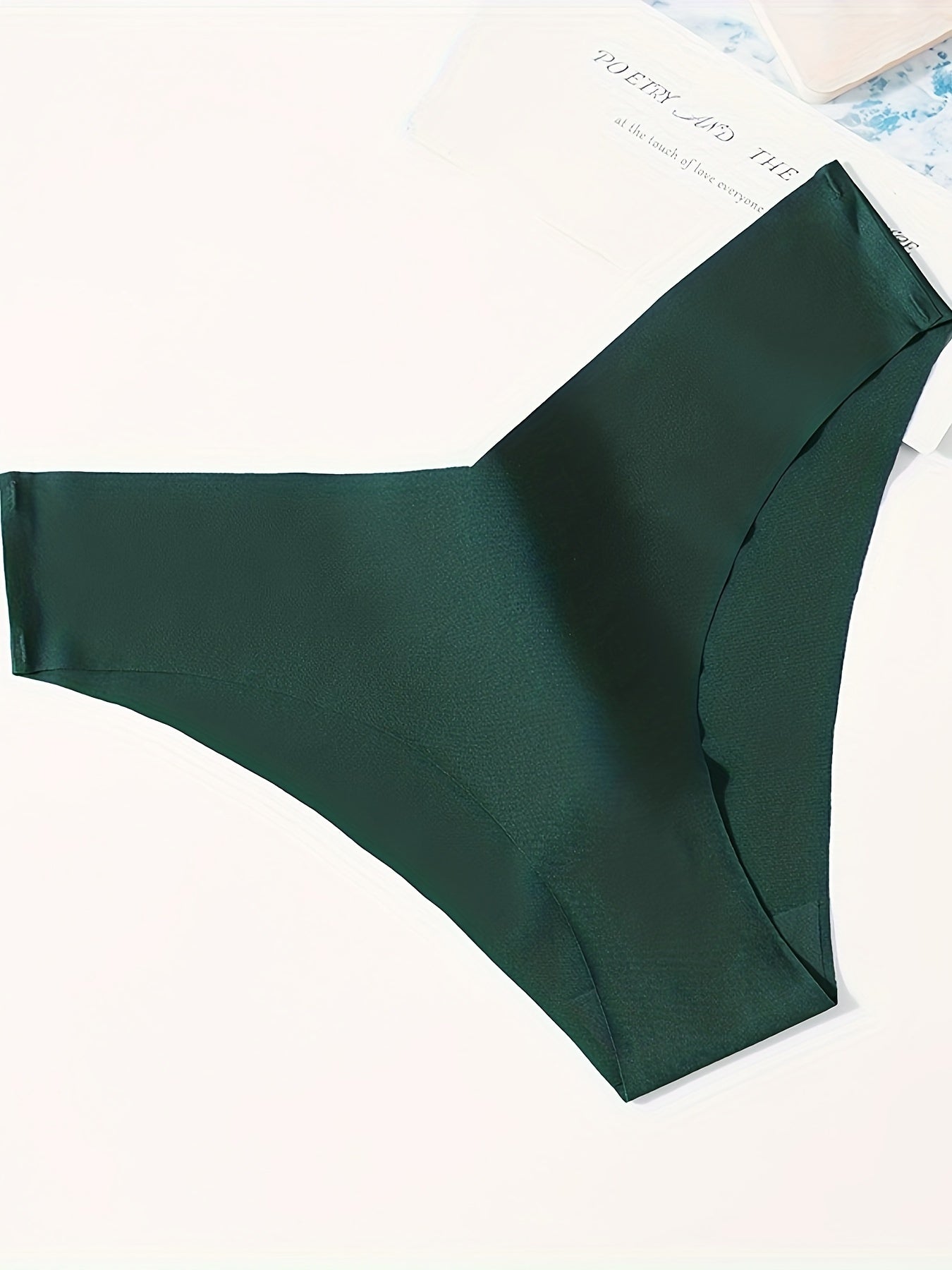 5Pcs Seamless Stretchy Panties V-shaped Intimates Women's Lingerie