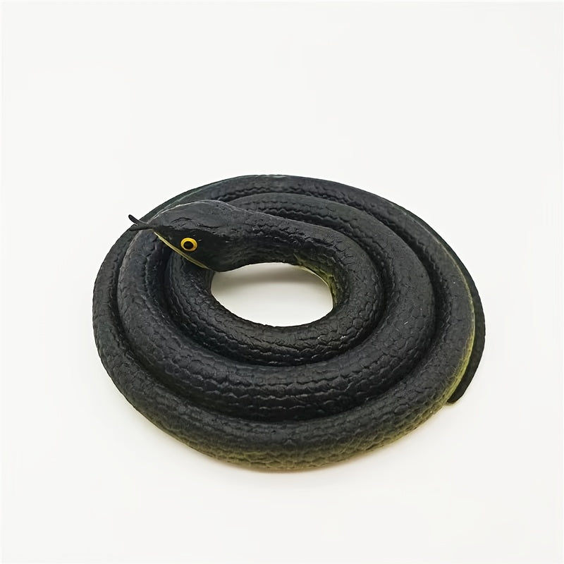 Rubber Snake Prank Toy with String Clip