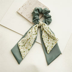 Boho Floral Scarf Scrunchies Hair Tie