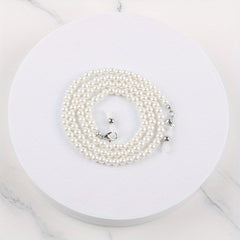 Pearl Mask Rope Glasses Chain Handmade Necklace
