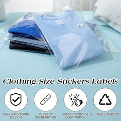 50pcs Transparent Self-sealing Cellophane Bags, Various Large Sizes, Resealable