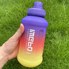Large 40oz Gradient Water Bottle Portable Travel Cup