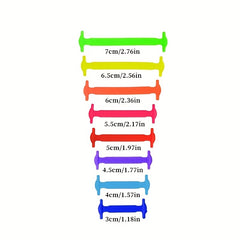16pcs Silicone No Tie Shoelaces for Kids & Adults - Quick Shoe Lace