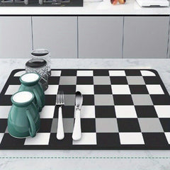 Absorbent Coffee Bar Mat for Countertop