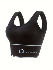 Wireless Sports Bra for Women, Comfy & Breathable Workout Tank Bra