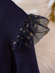 Girls Star & 'Princess' Mesh Dress With Tulle Kids Clothes