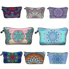 Waterproof Makeup Bag for Women Portable Cosmetic Organizer with Zipper Clutch