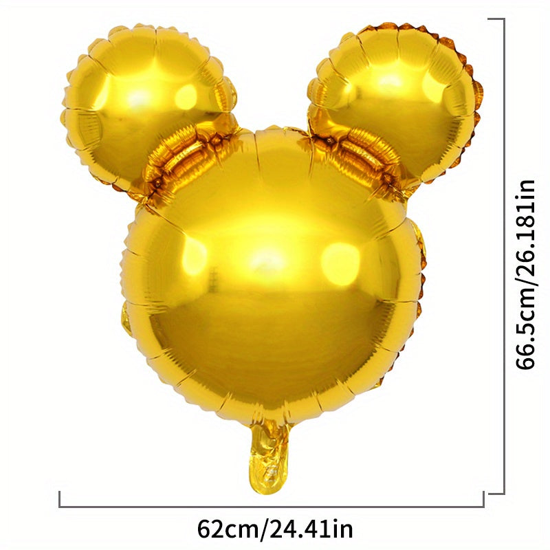 2pcs Bear Head Foil Balloons Party Decoration Children's Birthday