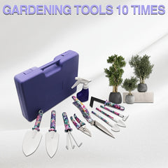 Stainless Steel Garden Tool Set for Pruning and Shoveling