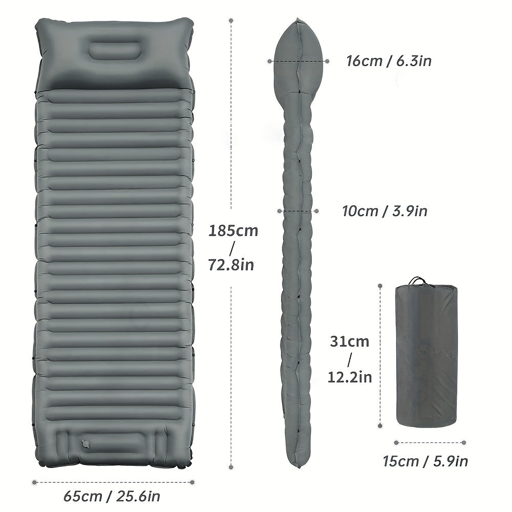 Ultralight Sleeping Pad with Pillow and Pump for Camping