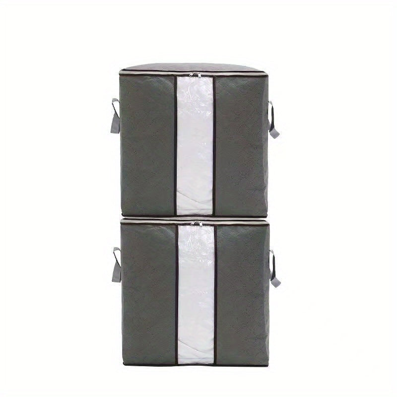 Non Woven Clothes Storage Box With Window & Handles