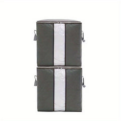Non Woven Clothes Storage Box With Window & Handles
