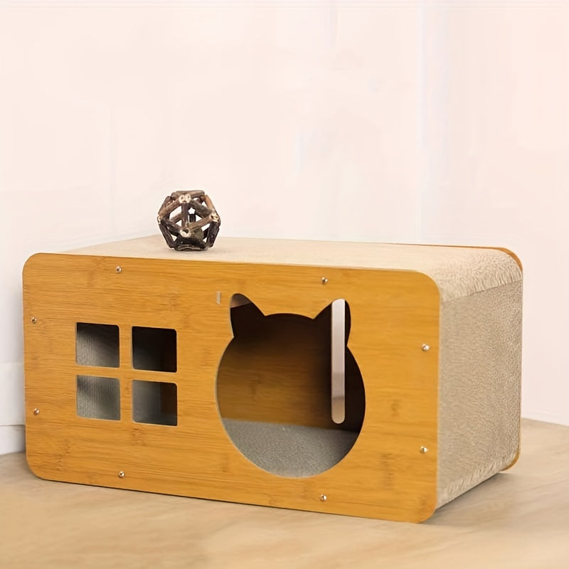 Interactive Cat Toy & Scratcher Bed Keeps Cat Entertained