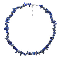 Irregular Rose Quartz Purple Crystal Chip Necklace Women's Accessories