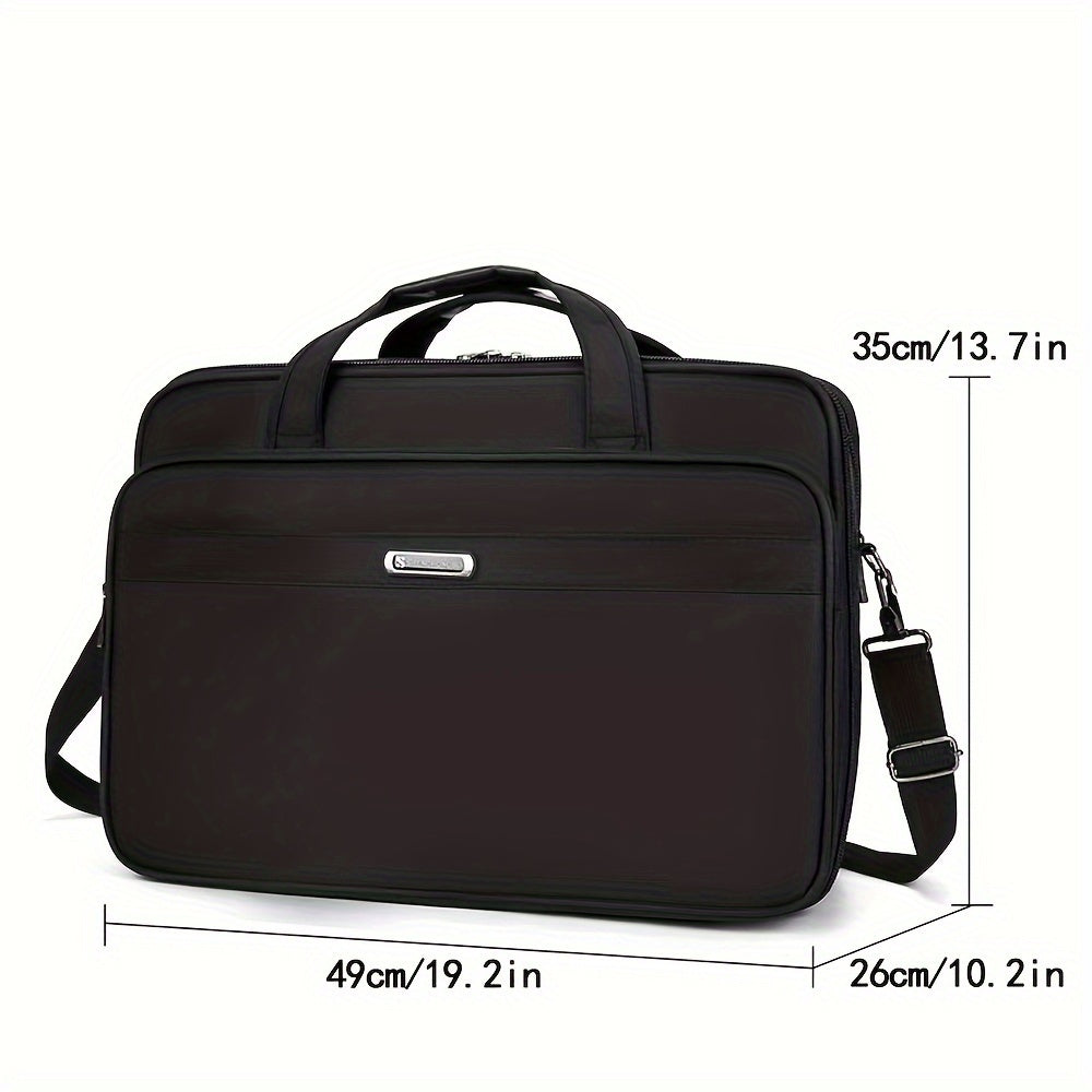 17.3 Inch Laptop Bag Expandable Briefcase Shoulder Bag