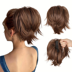 Women's Claw Clip Ponytail Extension Basic Style Straight Hair