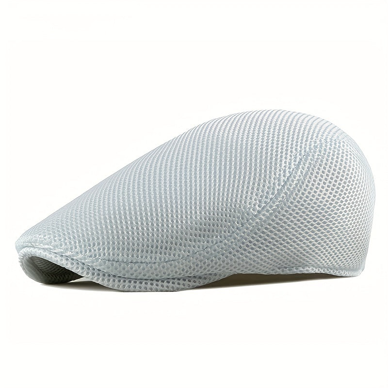 Men's Breathable Mesh Newsboy Cap for Driving