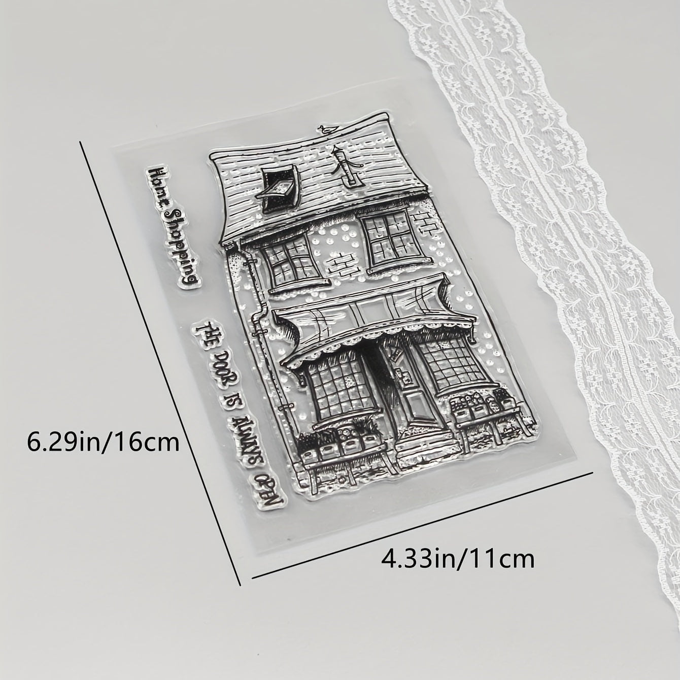 1pc House DIY Scrapbook Transparent Stamp