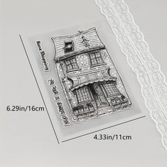 1pc House DIY Scrapbook Transparent Stamp