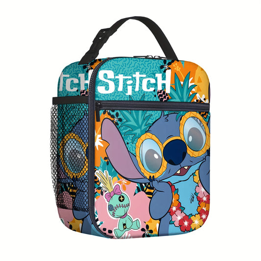 Stitch Insulated Lunch Bag - Portable Lunch Box for School Work Picnics Travel
