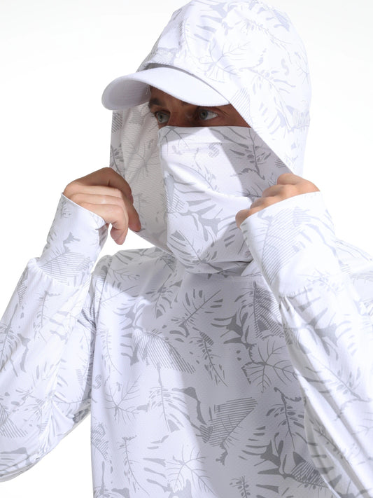 Print Men's Long Sleeve UV Protection Fishing Outwear