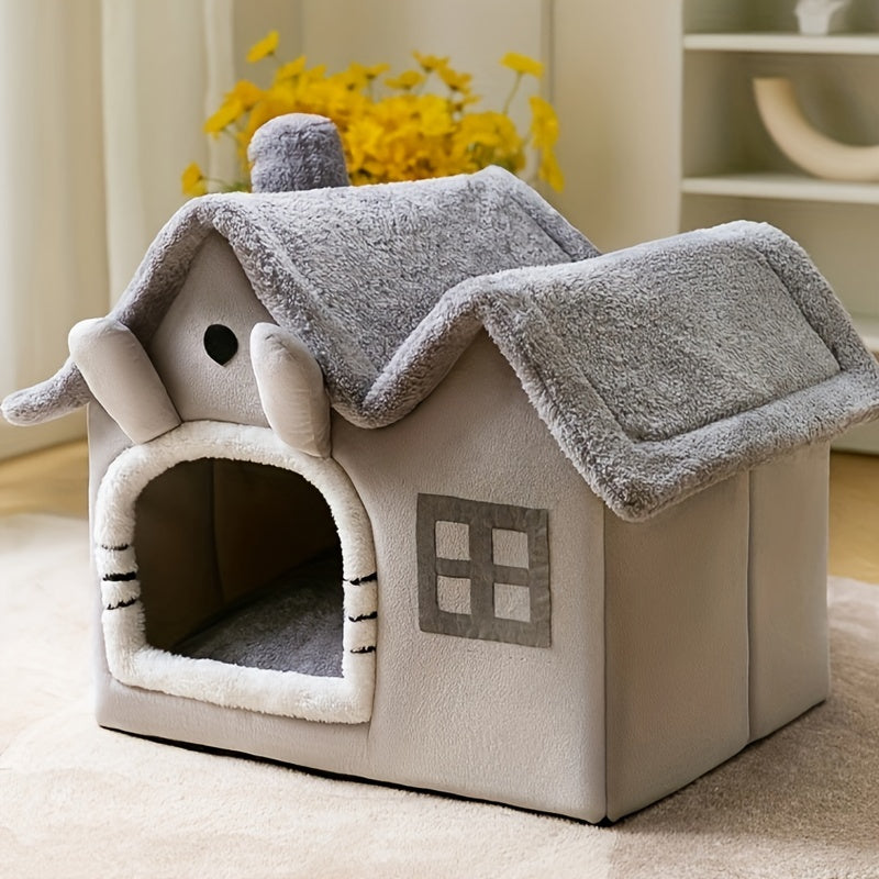 Warm & Comfy Cat Bed - Foldable Design