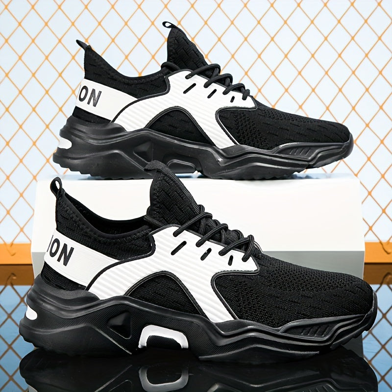 Women's Letter Graphic Mesh Running Shoes Anti Slip Athletic Sneakers