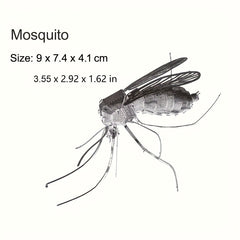 Metallic Mosquito Puzzle Toy for Home Decor & Education