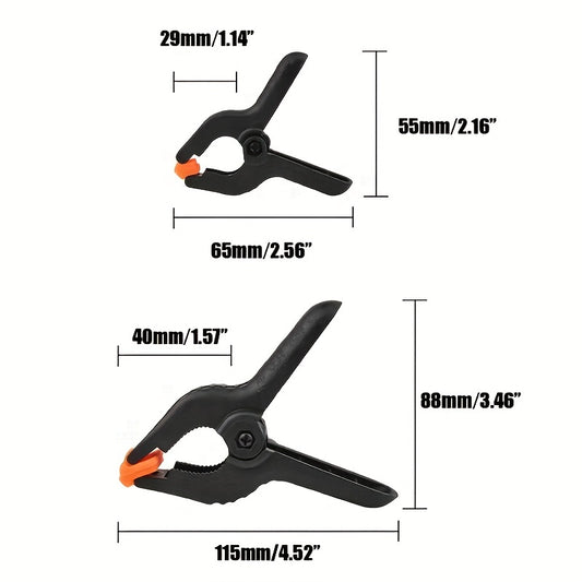 8pcs Nylon Spring Clamp 5.08cm 10 Photo Studio Backdrop Clamps