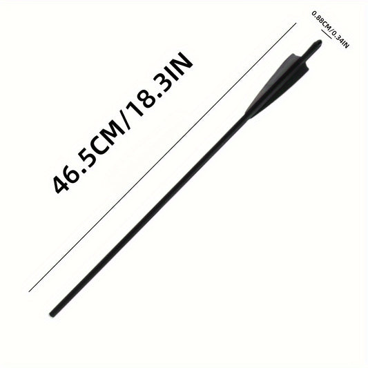 12pcs 18 inch Carbon Fiber Shield Feather Bowfishing Accessory