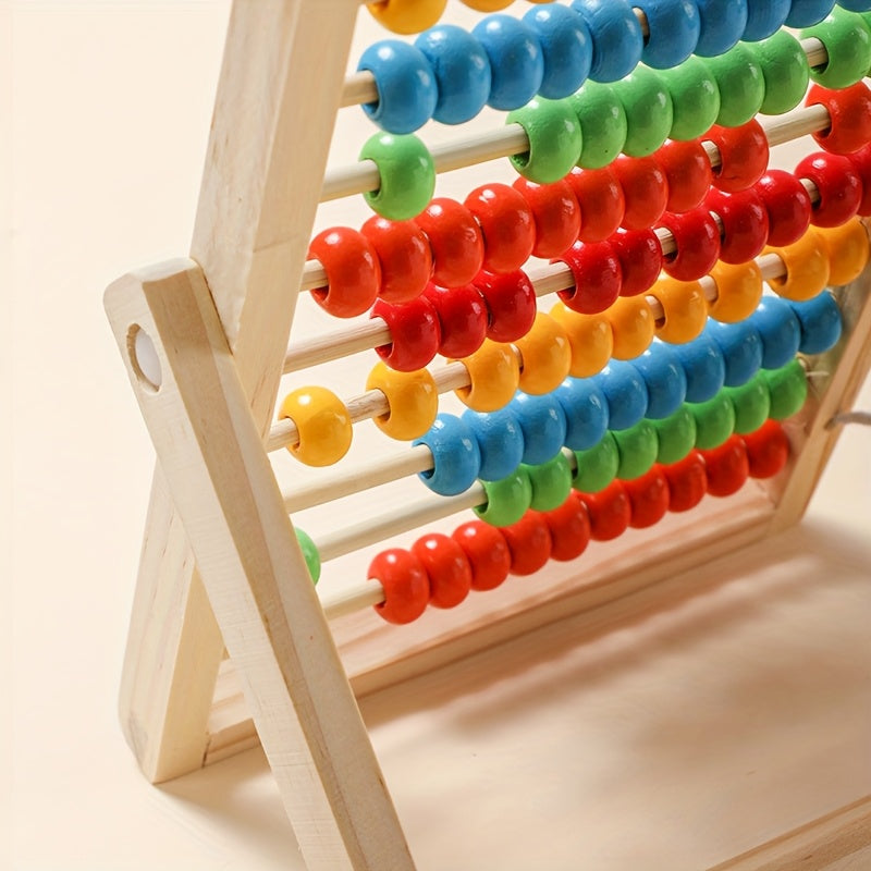 Wooden Addition Subtraction Calculator Kids Arithmetic Enlightenment 