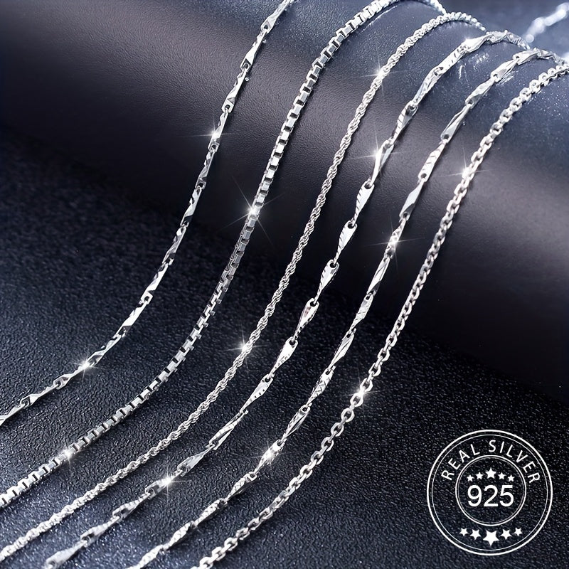 S925 Men's Hip Hop Sterling Silver Necklace Chain Variety