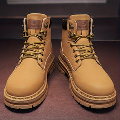 Men's Service Combat Casual Army Boots Hook And Loop Fastener