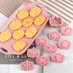 Halloween DIY Pumpkin Ghost Cookie Cutters Biscuit Mold Cookie Stampers