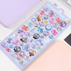Cartoon Embossed Fun Sticker Decoration 3D Stickers Pop Up Random One Piece