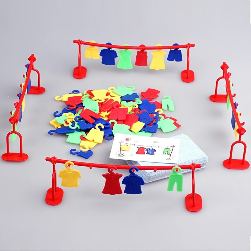 Colorful Clothes Matching Puzzle Game with Laundry Sorter