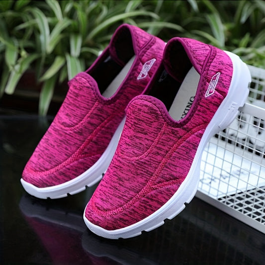 Women's Comfort Slip On Sneakers Low Top Breathable Sporty Shoes