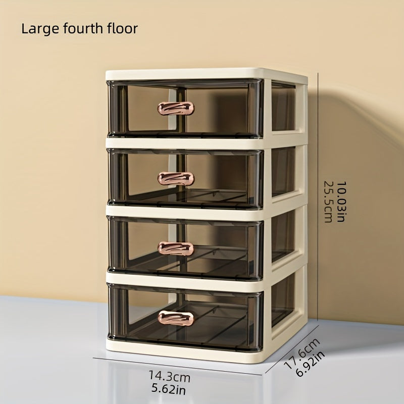 Desktop Storage Box Plastic Drawer Type Jewelry Hair Accessories Rack