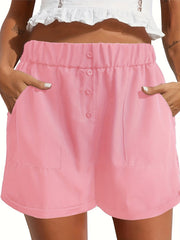 High Waist Pocket Shorts for Women