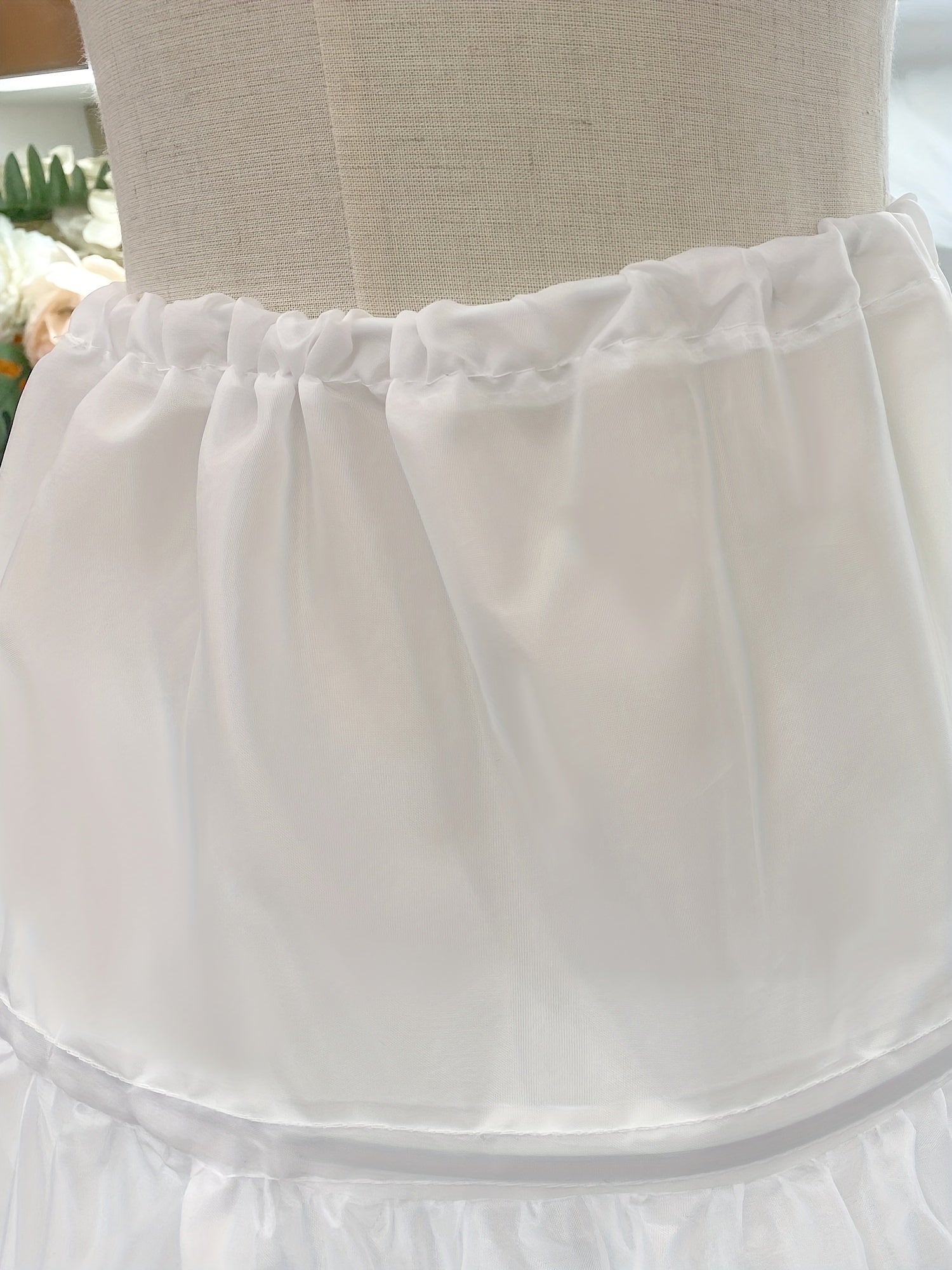 Girls Princess Skirt With 3 Hoops Supporter Long Skirt