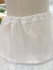 Girls Princess Skirt With 3 Hoops Supporter Long Skirt