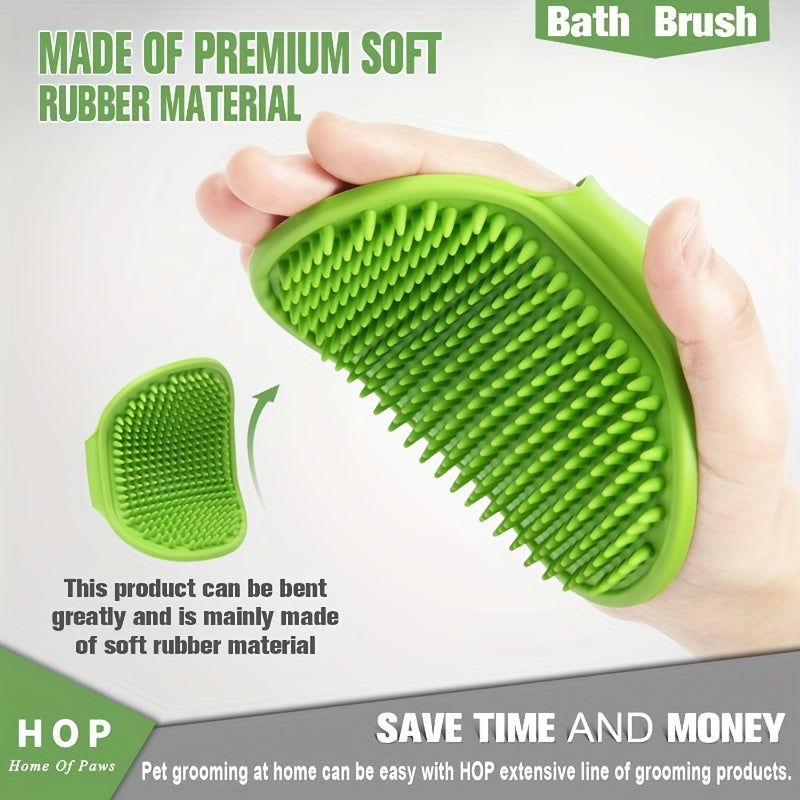 Pet Shampoo Brush & Massage Comb for Dog & Cat Grooming