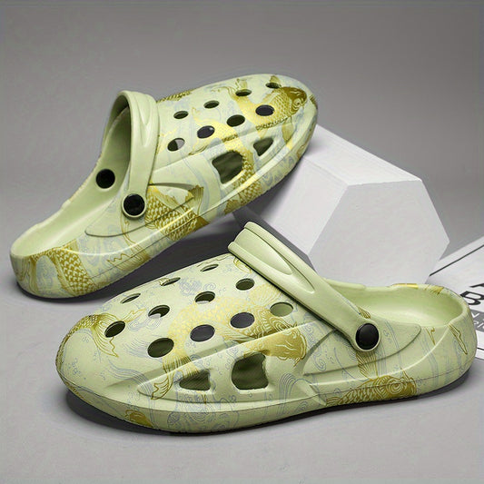 Men's Lightweight Comfy Clogs Hollow Out Non Slip Garden Shoes