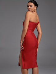 Casual Sleeveless Asymmetrical Slit Dress for Women