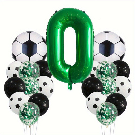 22pcs Football Theme Balloon Set Birthday Party Decoration