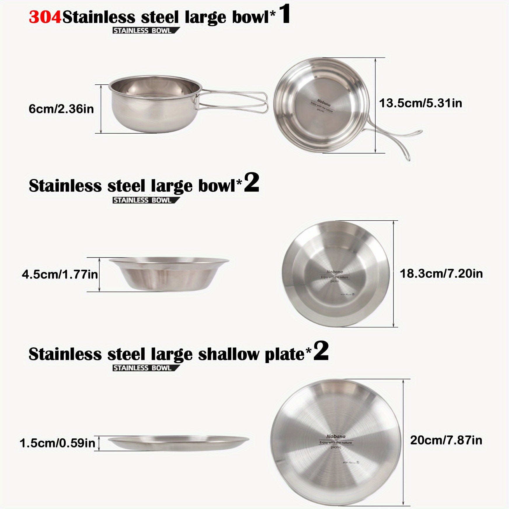 Ramadan Portable Camping Tableware Set with Storage Bag